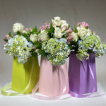 Load image into Gallery viewer, Moss Green FlowerBox Recyclable, Waterproof. Paper Vase - FlowerBox