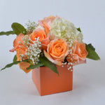 Load image into Gallery viewer, Tangerine Tango 4" FlowerBox Vase (Carton of 120) - FlowerBox