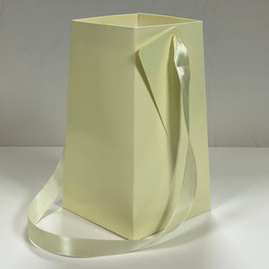 Cream FlowerBox Recyclable, Waterproof. Paper Vase - FlowerBox