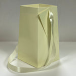 Load image into Gallery viewer, Cream FlowerBox Recyclable, Waterproof. Paper Vase - WildFlower Media
