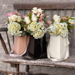 Load image into Gallery viewer, Cream FlowerBox Recyclable, Waterproof. Paper Vase - WildFlower Media
