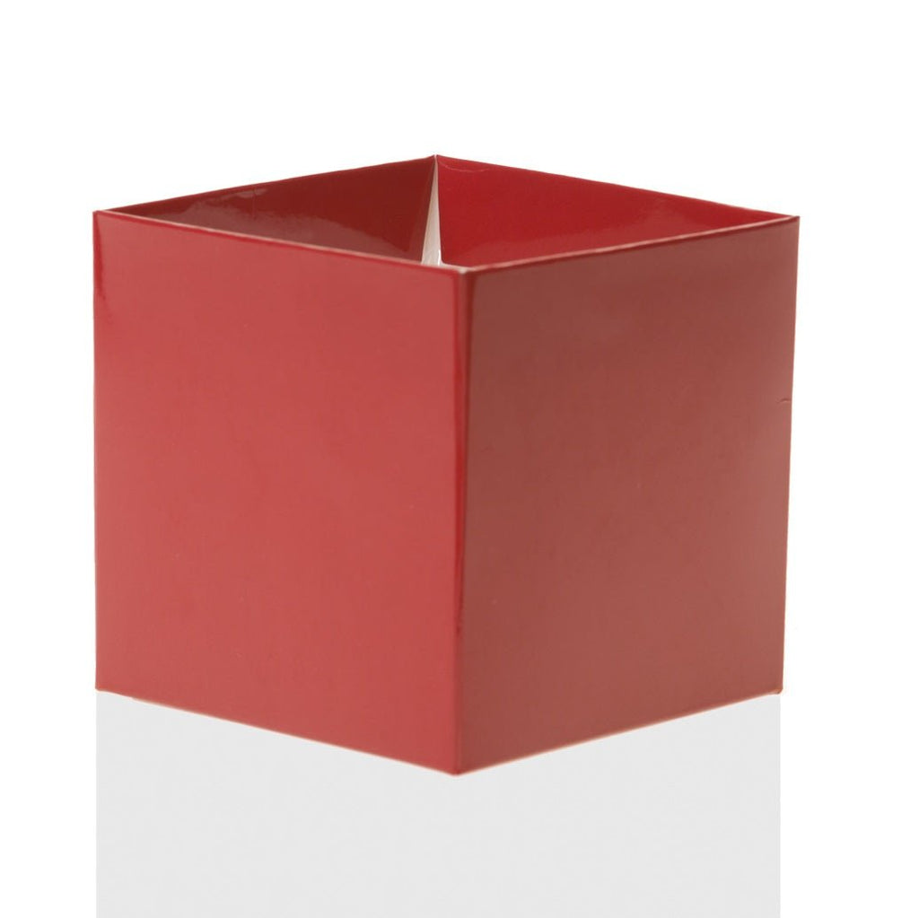 Red 4" FlowerBox Vase (Carton of 120) - FlowerBox