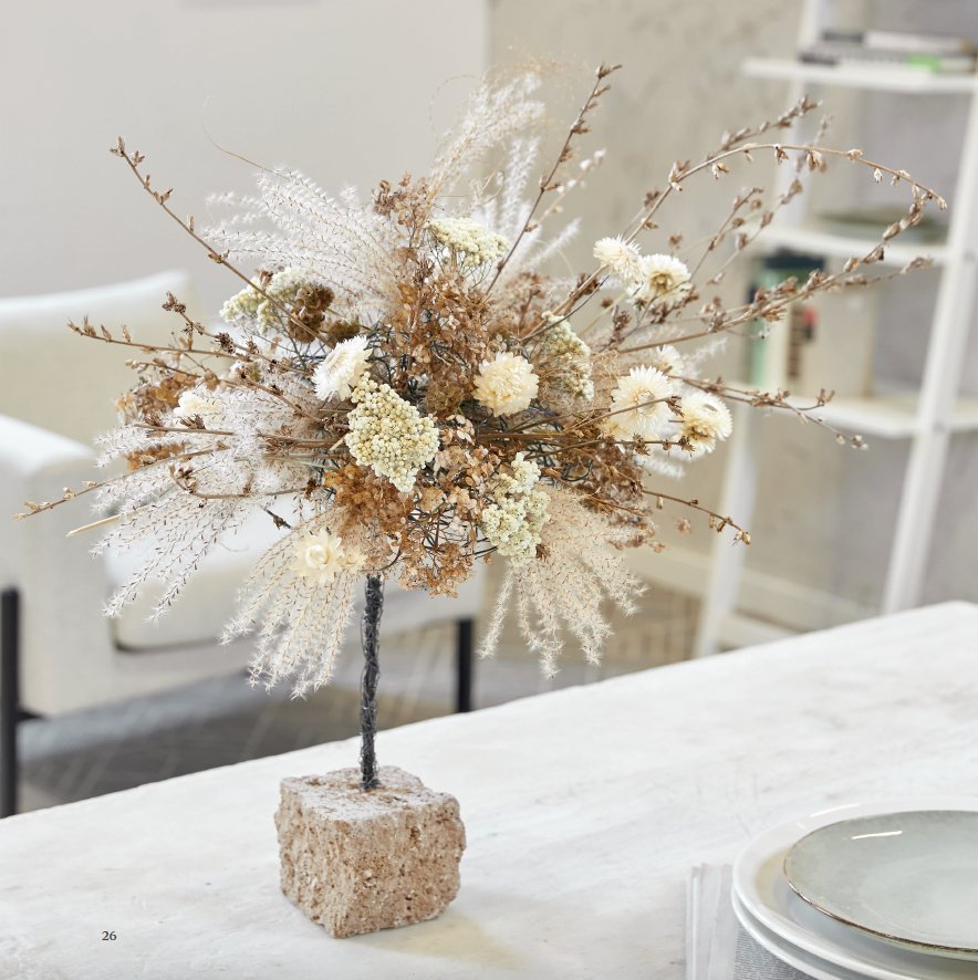 White Dried Flowers Eternal Life Bouquet Wind Light Luxury Dream